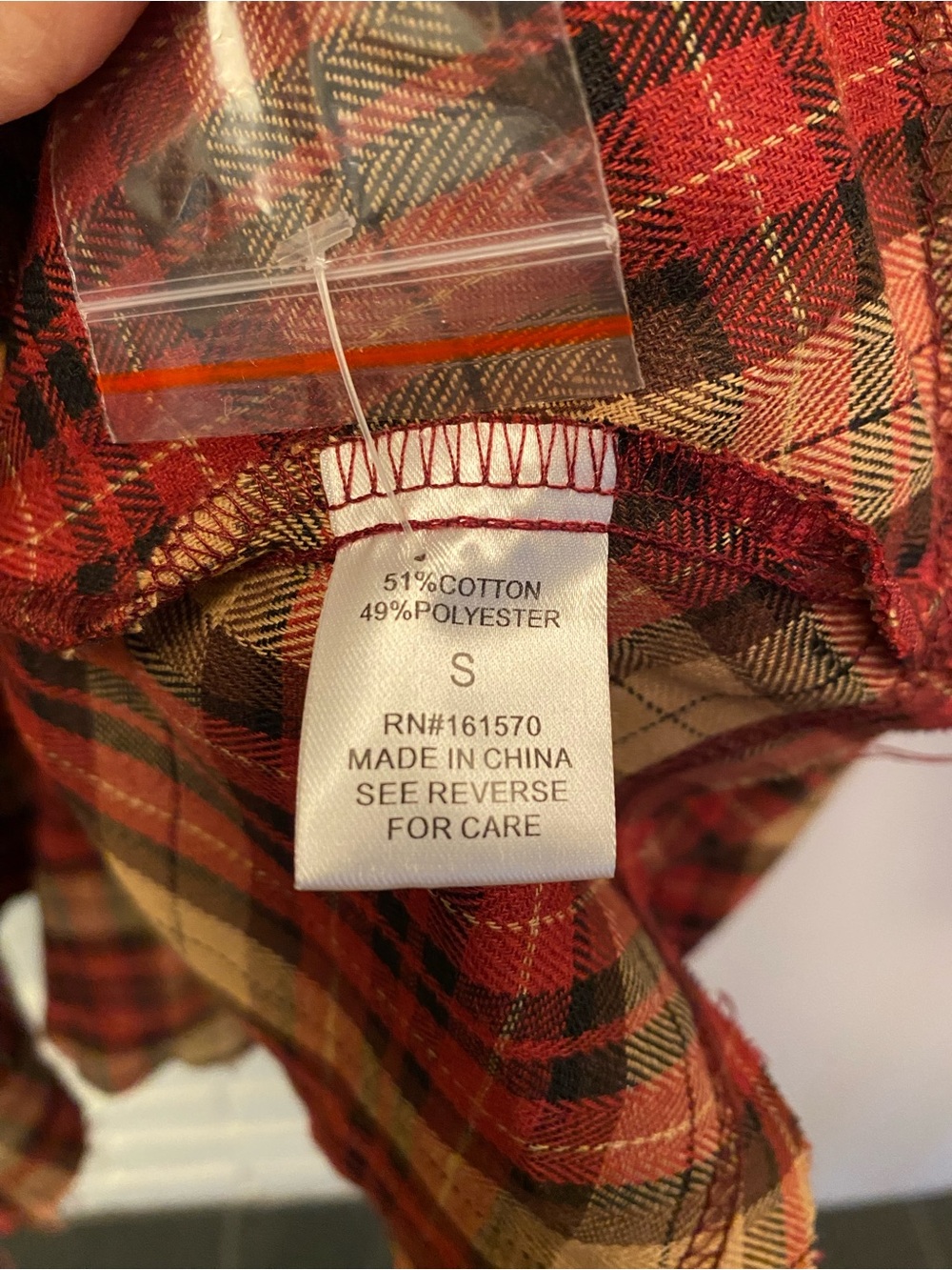 Haptics Holly Harper Plaid Handkerchief Distressed Hem Tunic Top S Flannel NWOT - Picture 8 of 11